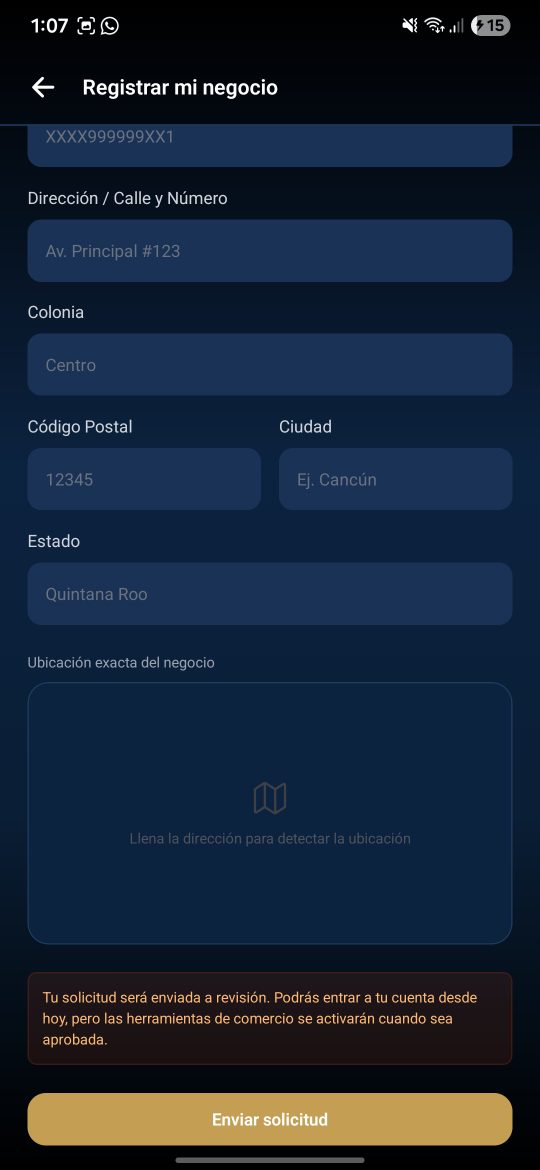 Monitoreo en mapa
